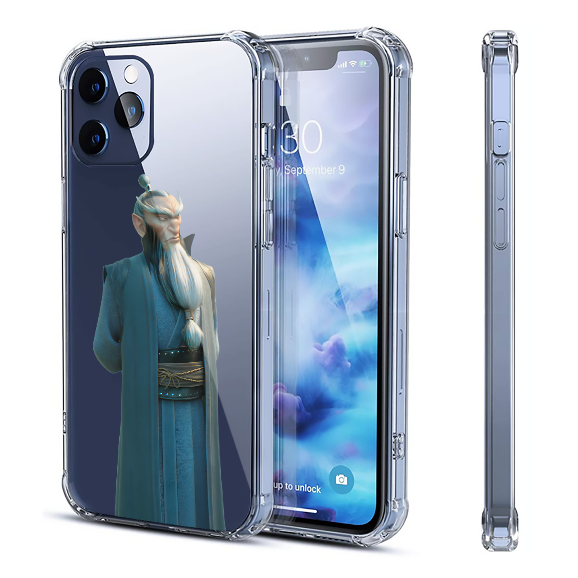 （画像用） Ne Zha 2 ナタ 魔童の大暴れ 【iPhone 12シリーズ対応】透明スマホケース（クリアソフトケース）